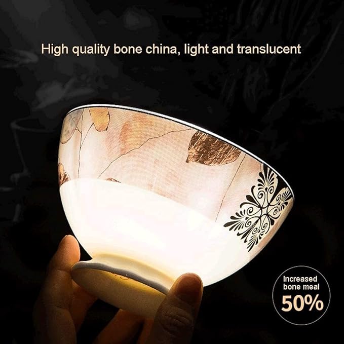 Dinnerware Sets - Luxury Gift Dishes Service Set Ceramics Dinner Sets 58 Pieces Dinnerware Set Collection Hand Painted Bowl/Spoon/Plate - Wedding Gifts Family Party and Kitchen(58pieces)