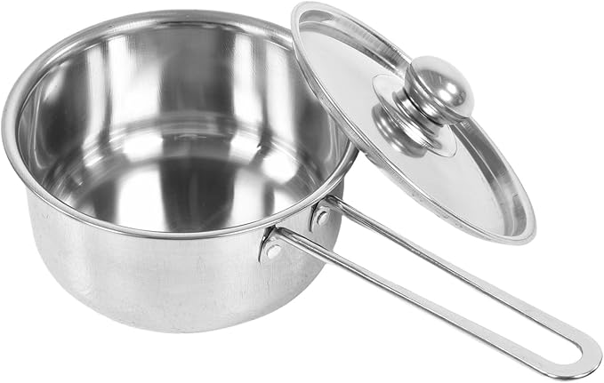 Sorandy Stainless Steel Cookware Set 6 Piece Kitchen Cooking Set with Lids 18cm Milk Pot 28cm Frying Pan Pots and Pans for Stir Frying Boiling Soup Dishwasher Induction Safe