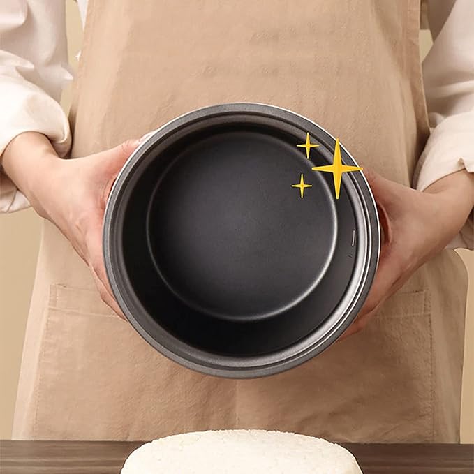 1.2L Mini Rice Cooker Electric Rice Steamer for 2 with Keep Warm Function 200W Removable Non Stick Rice Pot Automatic