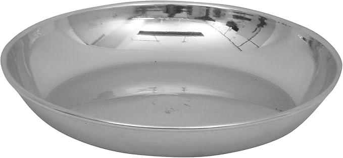Vinod Stainless Steel Dinner Set 5-Piece Service for 1 Silver V.Thali Set ( Kb 1 ) 14
