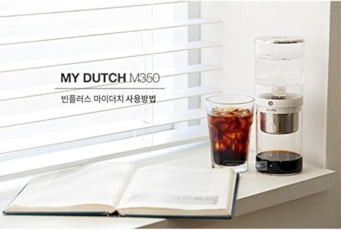 MY DUTCH M350 Cold Brew Dutch Drip type coffee maker hand drip coffee making &amp Simple English User's Guide (White)