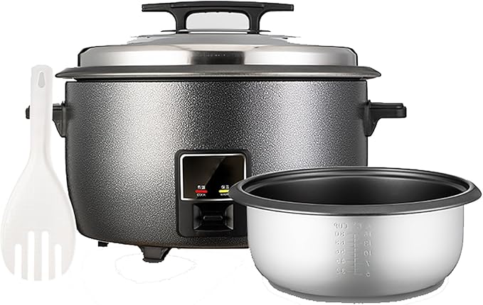 Commercial Rice Cooker/WarmerOne-Touch Rice Cooker and Food Steamer8-45L Extra-Large Capacityfor RestaurantsHotels and Catering Rice CookerOne Color-18L-2500W