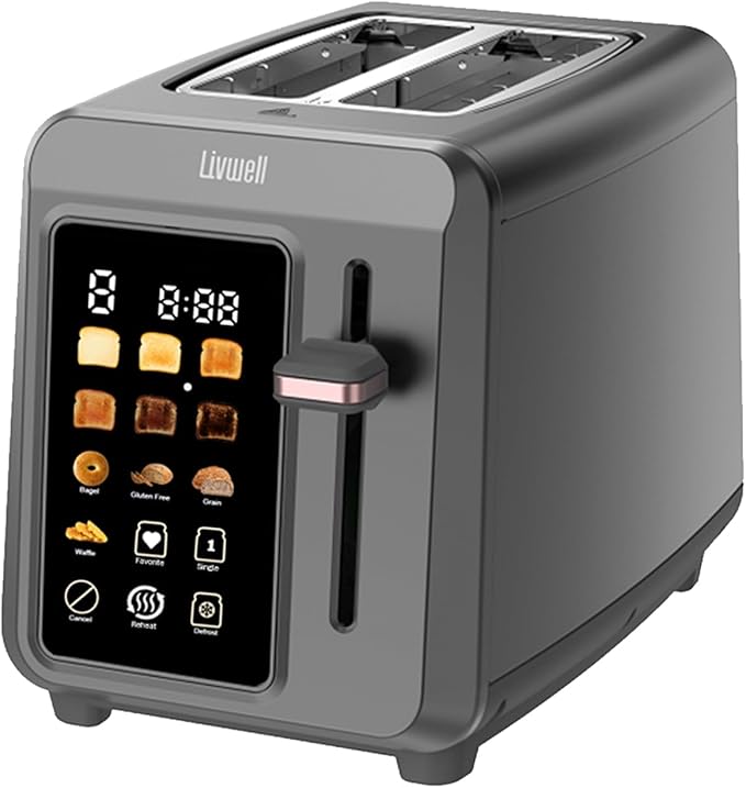 Livwell Smart Touch 2 Slice Metal Toaster