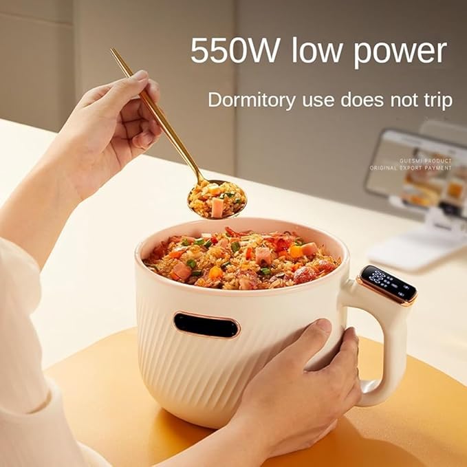 Multifunctional Electric Rice Cooker – Ideal for Dormitory &amp Home Use Perfect for Cooking Noodles Steaming &amp Hot Pot(Color:Green Electronic ver)