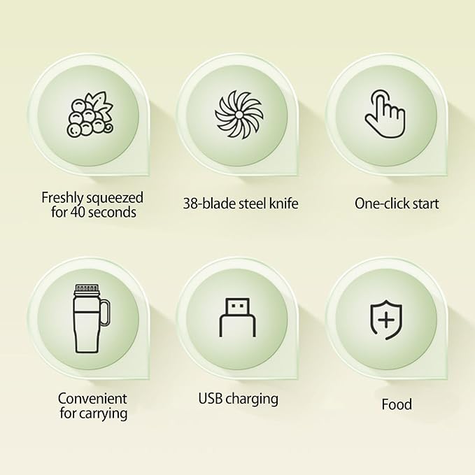 1300ml Electric Juicer Portable Smoothie Blending Rechargeable Multifunction Fruit Mixer Machine Juicer Maker Blending C