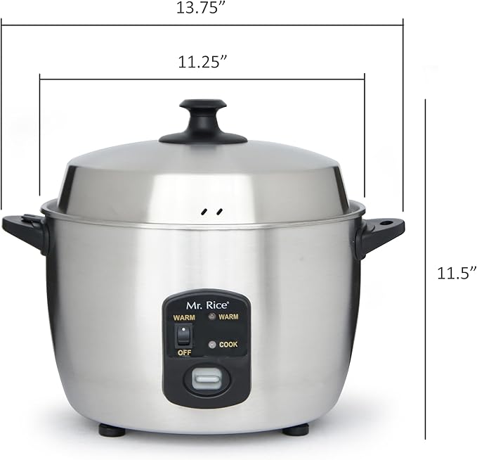 Sunpentown SC-889 10-Cup Stainless-Steed Rice Cooker and Steamer