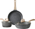 Non-Stick Cookware Combo Set 3 Pieces Frying Pan Milk Frying Pan Set Induction Cooker Smokeless Home Gas Stove Non-Stick Pan