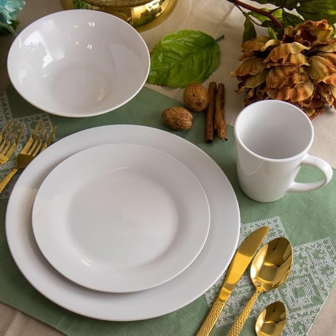 16 Piece Porcelain Dinnerware Set Dish Household Plate Ceramic Bowl Cutlery Combination