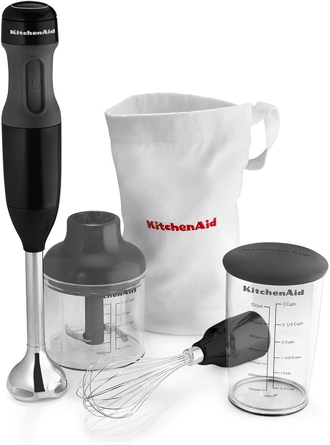 KitchenAid KHB2351OB 3-Speed Hand Blender - Onyx Black (Renewed)
