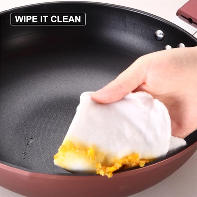 Pots and Pans Cookware Set Iron Frying Pan Non-St?ck Wok with Lid Pot Pan Set Fireproof with Glass Cover Wooden Shovel Kitchen Cooking Kitchen Supplies