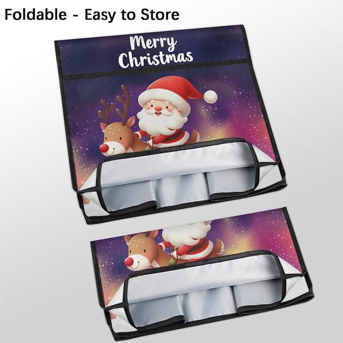 cfpolar Kitchen Aid Mixer Cover Compatible with 6-8 Quarts Santa Claus Elk Christmas Stand Mixer Cover Kitchen Aid Mixers Accessories Appliance Organizer Bag Dust Covers with Zipper Pocket