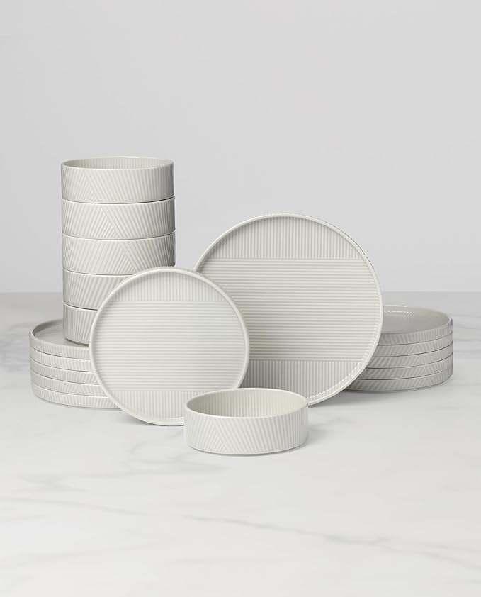 Lenox 899194 Modulus 18-Piece Dinnerware Set Service For 6