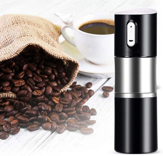 Small Household Appliances Portable Coffee Machine Grinding Cup Grinder Automatic Coffee Machine Rechargeable(D)