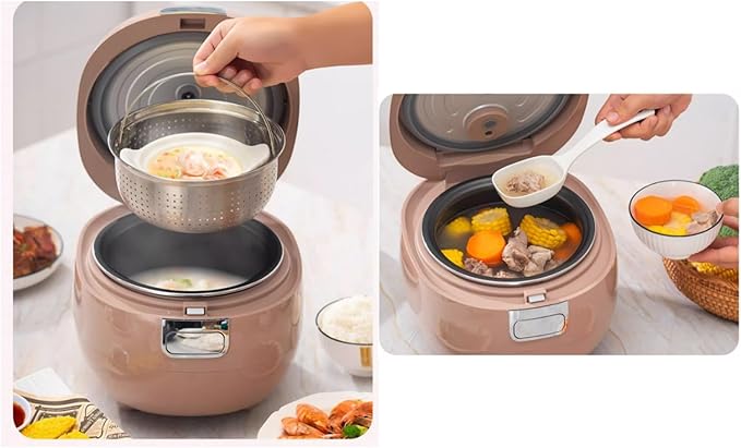 GRFIT Electric Rice Cooker Multifunctional Household 3L Small Intelligent Rice Soup Separation Double Gallon Steaming Rice Cooker