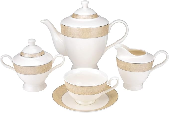 Euro Porcelain 57-pc Banquet Dinnerware Set Luxury Tableware Dining Service for 8