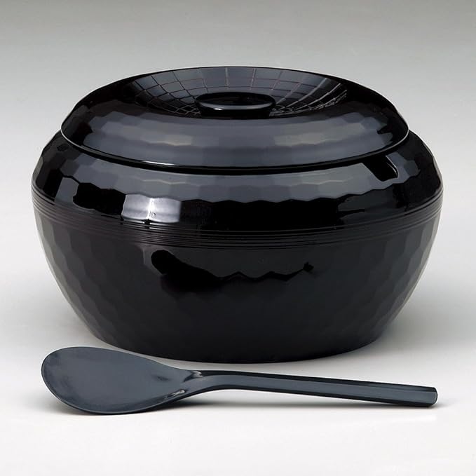 [A] Tortoise Rice Cooker with 5 People Flat (27 x 13.8 cm) Inner Dimensions 8.7 x 4.1 inches (22 x 10.5 cm) 27.3 oz (780 g) Echizen Lacquerware | Restaurant Stylish Tableware Commercial Use