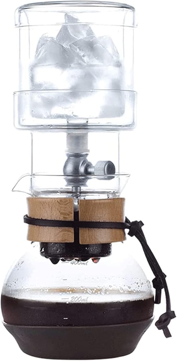 Beverage Equipment Small Cold Brew Coffee Maker Coffee Maker in Glass with Stainless Steel Adjustable Dripper Siphon Coffee Maker with scale Siphon Coffee Maker