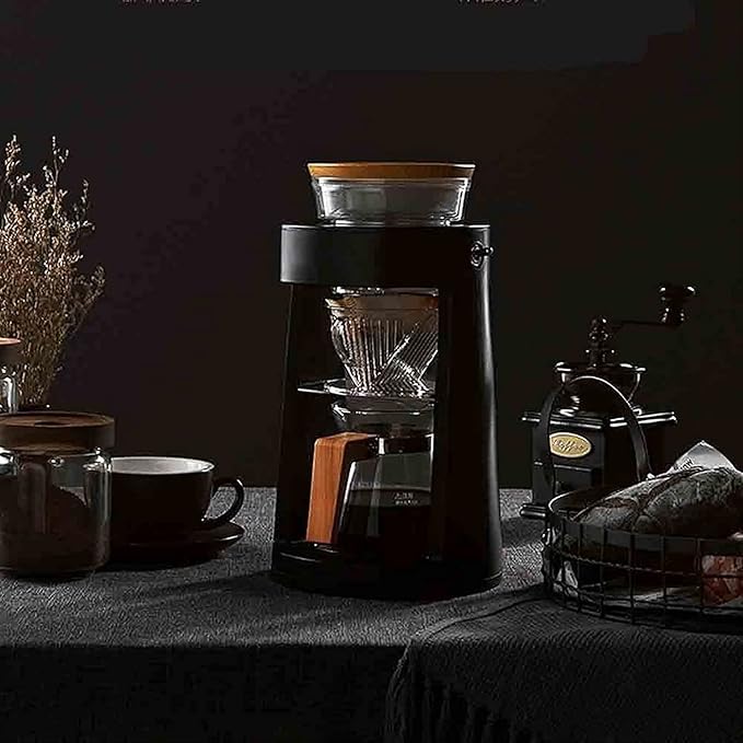 Coffee Machine Drip Coffee Machine Espresso Machine Rotary Automatic Hand Coffee Machine Suitable For Home Brewing Coffee (Color : Black) 20240311