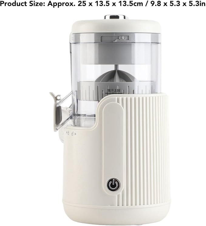 Portable Blender Electric Juicer Machine USB Rechargeable Juicer 360 Degree Motor Juice Squeezer Personal Blender with Top Lid and Brush for Lemon Orange Citrus