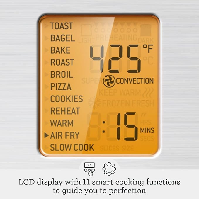 Breville BOV860SHY Smart Oven Air Fryer and Convection Oven Smoked Hickory