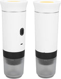Portable Coffee Maker Rechargeable Electric Handheld Car Coffee Machine for Travel Office Home One Operation 2500mAh Battery 698g Lightweight (White)