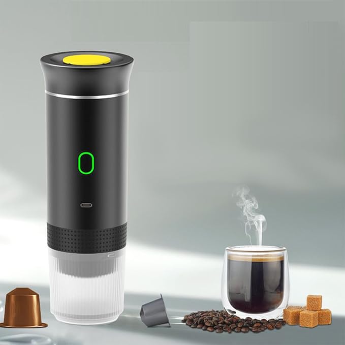 Travel Coffee MakerHand Coffee Maker | Extraction Tool Professional Rechargeable Brew Device for RV Hiking Home