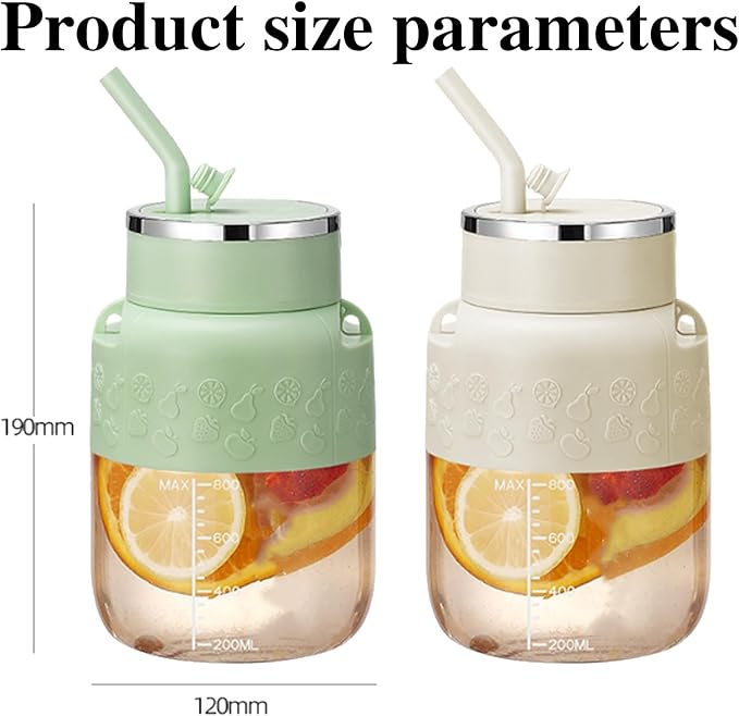 800 - Portable Blender 2025 New Portable Blender with 28oz Cup Lid Straw and Shoulder Strap for Traveling Outdoor Gym Office (Green)