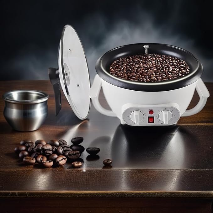 WINB Coffee Roaster Machine for Home Use 110V Household Electric Coffee Bean Roaster with Timer Roasting Machine Peanut Bean Home Coffee Roaster