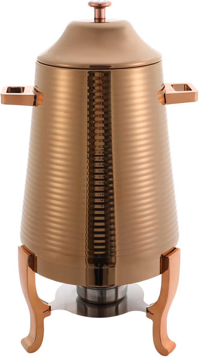 Coffee Urn With Fuel Holder 3.43 Gallon/13L Stainless Steel Beverage Dispensers for Coffee Tea Milk Juice Water Hot Drink Dispenser with Stand Chafer Urn with Spigot for Parties Catering