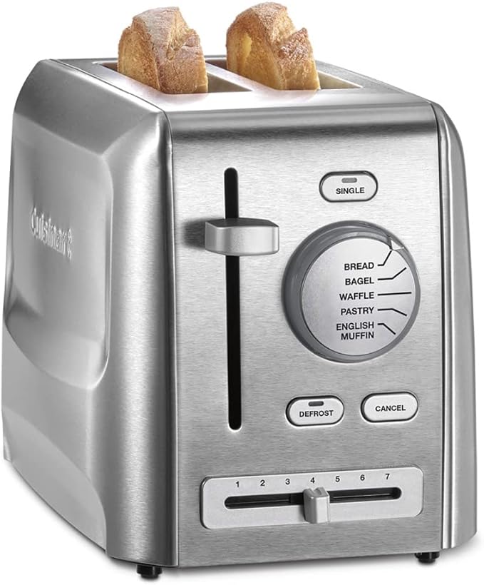 Cuisinart CPT-620 2-Slice Custom Select Toaster Stainless Steel &amp CSB-179 Smart Stick Variable Speed Hand Blender Stainless Steel