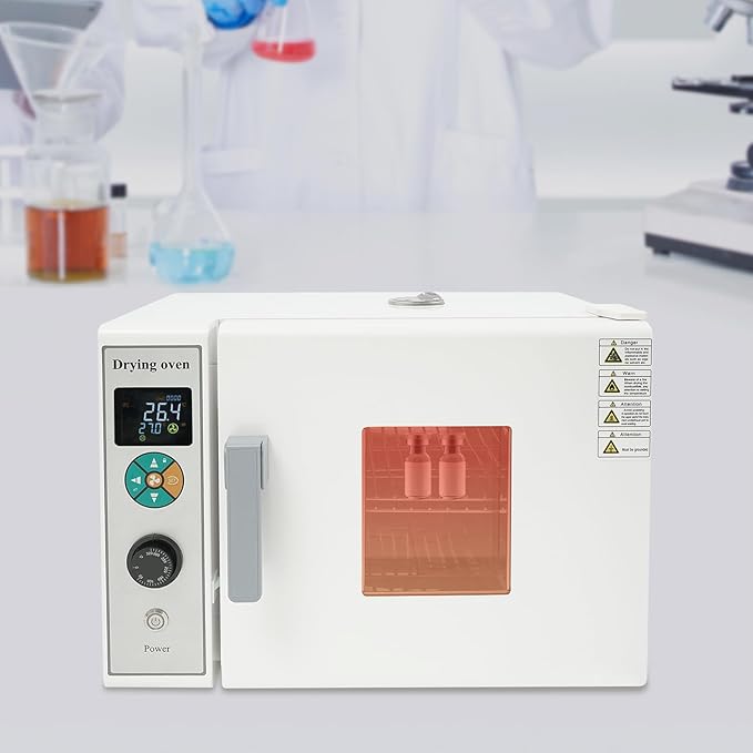 Lab Convection Oven Air Dryer Drying Oven Digital Forced Air Convection Drying Curing Box Industrial Laboratory Use Stainless Steel Electric Heating Ovens50~572℉ (White)