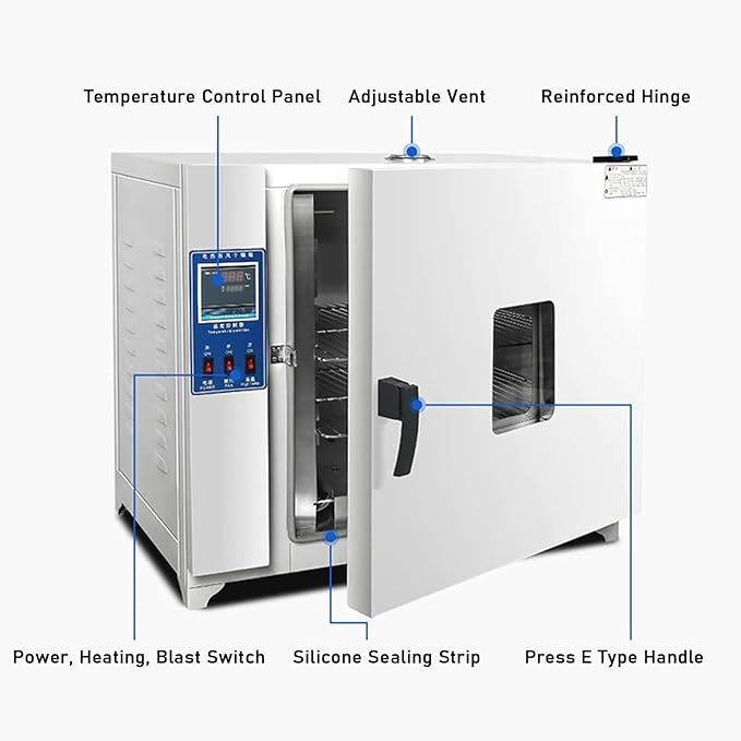 Laboratory/Industrial Thermostatic Blast Drying Oven 600W Drying Oven 220V/RT+5-300°C 156L Laboratory Drying Oven202-0S