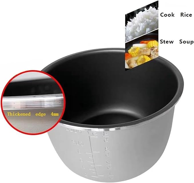 6L Electric Rice Cooker Inner Pot Bowls Multicooker Bowl Tank for Cooking Soup Porridge