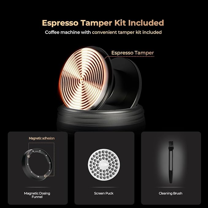 IKAPE Newly KAPO K2 Portable Espresso Machine with Bl uetooth APP Connect &amp 51mm Bottomless Basket Electric Coffee Maker 20 Bar Pressure for Home Travel Camping
