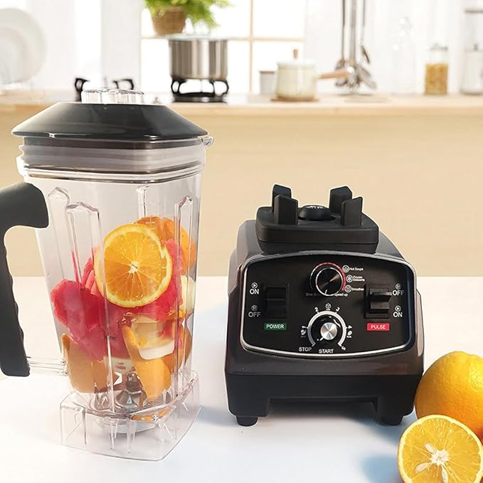 Blender Smoothie Maker Kitchen Food Processor Multifunctional Wall Breaking Machine 26000 RPM High-Speed Jug Blender with 2L BPA-Free Container for Kitchen Milk Tea Coffee Dessert Leisure Shop
