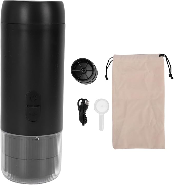 Focket Portable Coffee Machine 20Bar High Pressure Maker Dual Mode with 51mm Filter Basket for Travel Home
