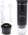 AUNMAS Automatic Portable Coffee Maker Electric Machine Mini Travel Coffee Maker with USB C Charging 20 Bar Pressure for Camping RV Office Travel (black)