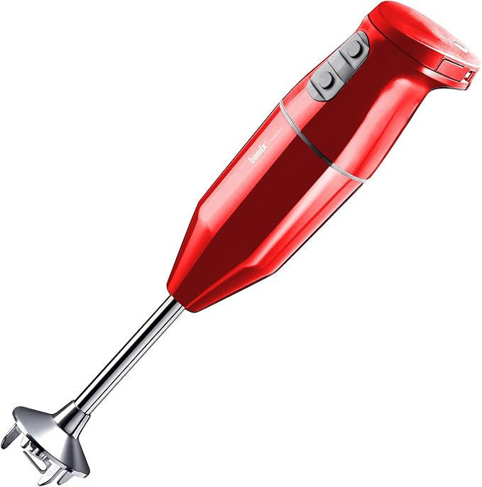 bamix® of Switzerland Cordless Basic Stick Blender/Immersion Blender Red – Multipurpose Blade Beater Whisk