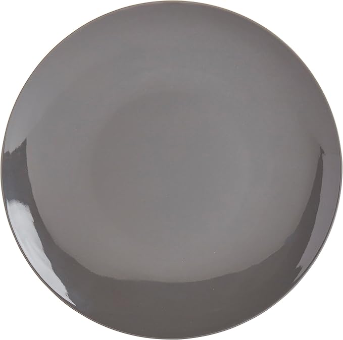 Tabletops Gallery 12 Piece Green Gray Pink Melamine Dinnerware Set Plates Bowls for Indoor Outdoor Use Service for 4 Pastel
