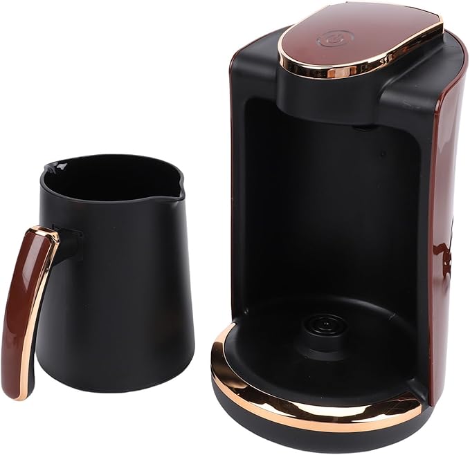 Sanpyl Turkish Coffee Maker 250ML Electric Turkish Coffee Machine 550W Single Cup Turkish Coffee Pot for Home Office