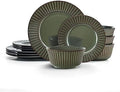 Pfaltzgraff Dannie 12 Piece Dinnerware Set Service for 4 Gray