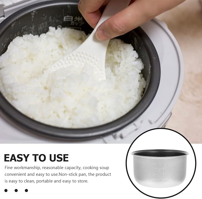 Cabilock Rice Cooker Inner Pot Replace Liner Stainless Steel Cooker Random Style