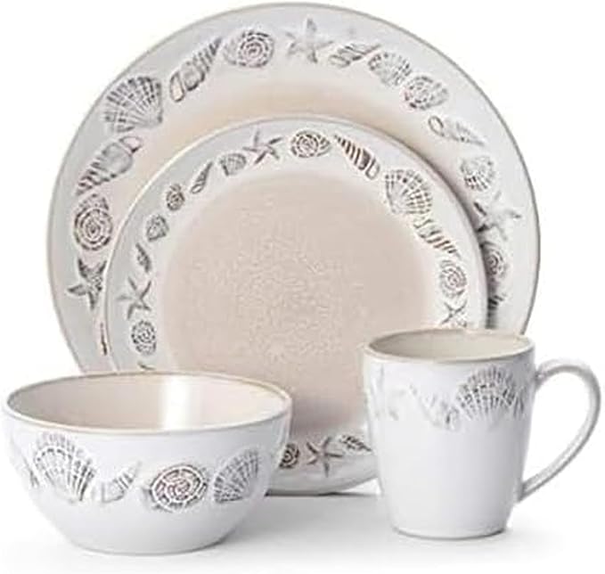 Pfaltzgraff Panama 16-Piece Dinnerware Set Beige