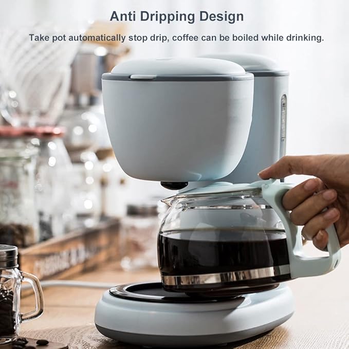 Household American Coffee Machine American Drip Type Coffee Maker Tea Pot 600ml Capacity The Concentration is Adjustable Continuous Heat Preservation