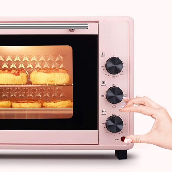 Multi-Function Oven 40 L 1600W Rotisserie Circulating Air Function 60 Minutes Timer Double Glass Door Top and Bottom Heat