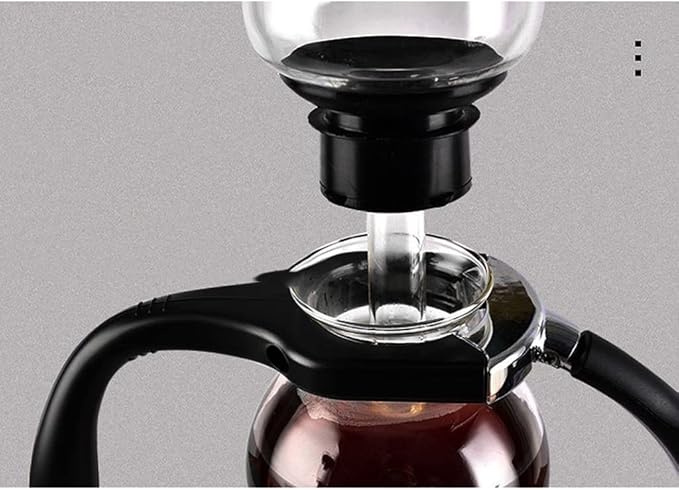 JITEM Cafetera Syphon Coffee Maker Japanese Style Vacuum Glass Siphon Pot Percolators 3 Cups Glass Tabletop Siphon Coffee Maker 500ml for Coffee or Tea