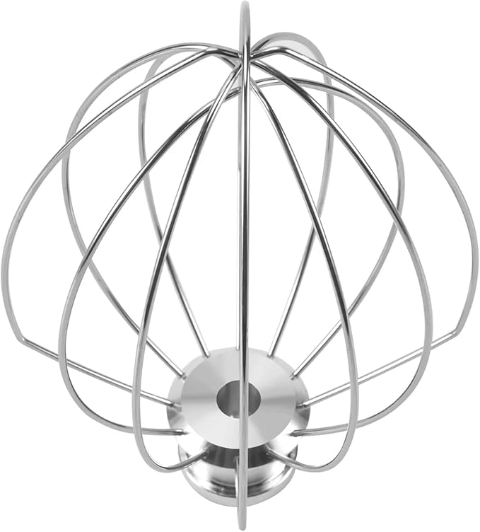 K5AWW Steel Whisk Stainless Egg Beater Mixer Mixing Head 5QT