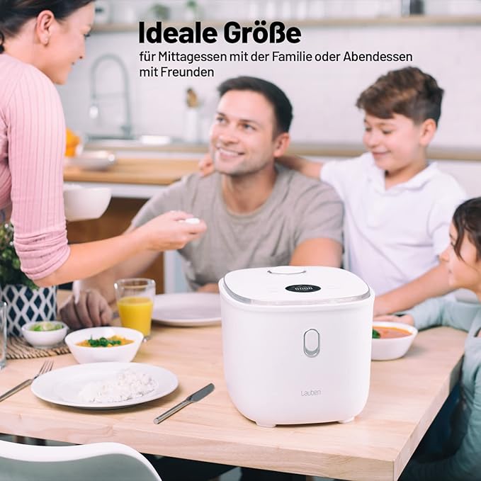 Low Sugar Rice Cooker Rice Cooker with Low Sugar Function 3L Volume 6 Modes Delayed Start Keep Warm Non-Stick Ceramic Surface Dishwasher Safe Cookbook Overflow Protection