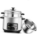 Rice Cooker - Rice Cooker With Steamer Basket 2/3/4/5L Home Intelligent Insulation Rice Cooker Multifunction Stainless Steel Inner Pot Rice Cooker With Spoon Steamer And Measuring Cup (Size : 4L-7