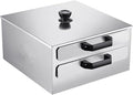 AIZYR Rice Noodles Steamer - 2-Layer Rice Noodle Rolls Maker Cantonese Cuisine Roll Cooker with 304 Stainless Steel Trays for Vegetables Seafood